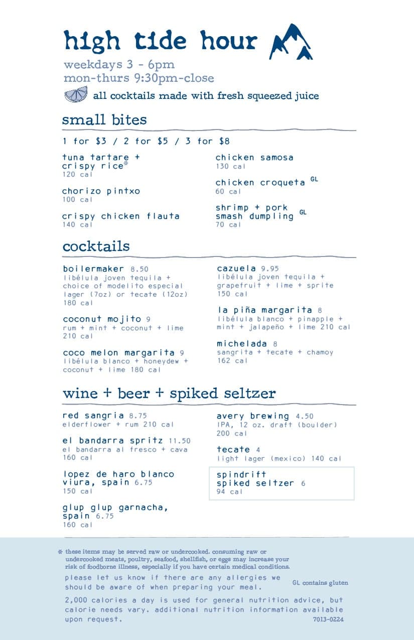 Bartaco Boulder happy hour in Denver