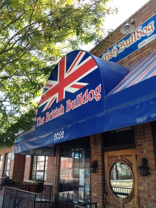 The British Bulldog happy hour in Denver