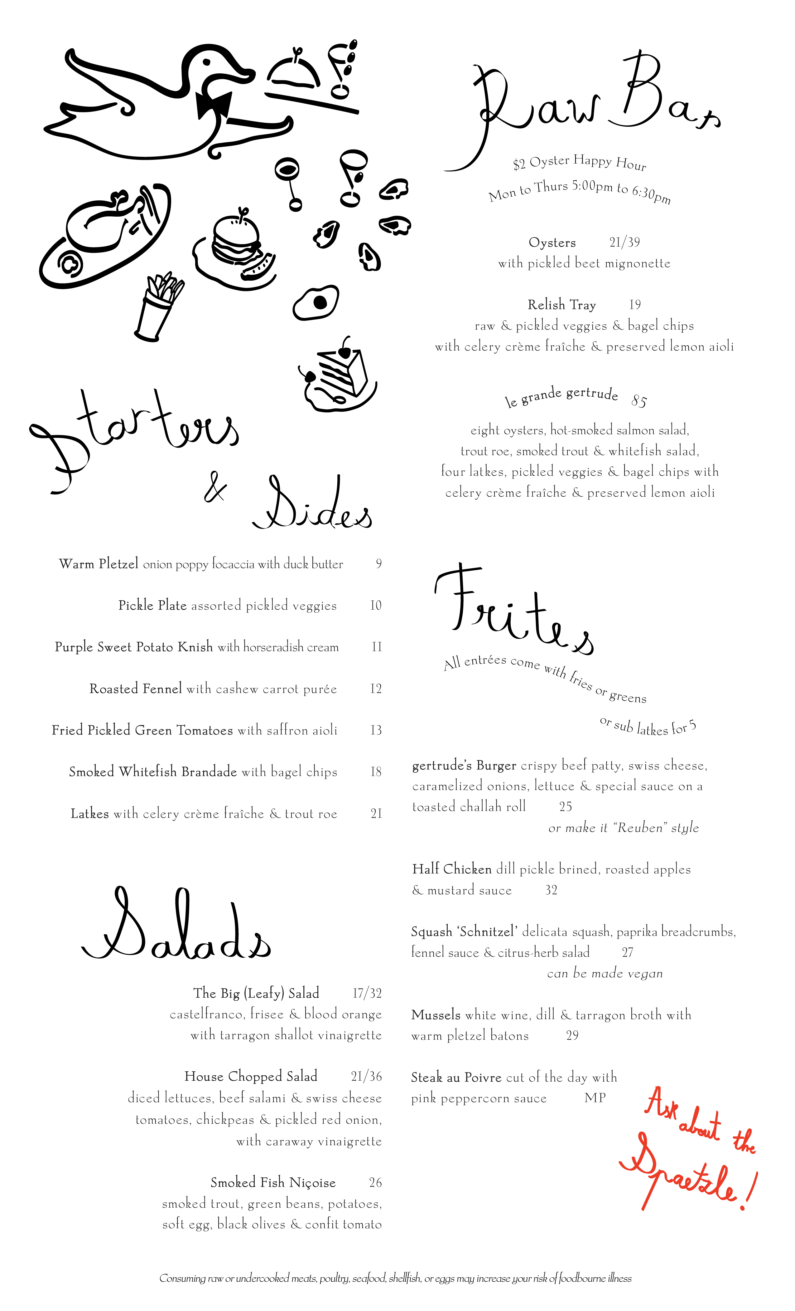 gertrude’s happy hour in New York