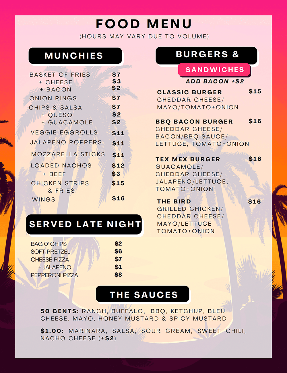 Zanzibar Billiards happy hour in Denver